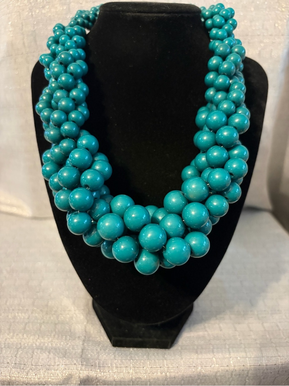 Turquoise Multi-Strand Beaded Necklace - Women Jewelry